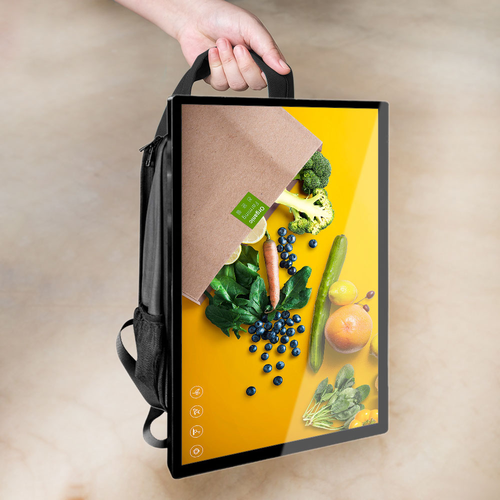 ЖК-рекламный щит, рюкзак, цифровой дисплей, android, рекламный плеер, мобильный прогулочный видео рюкзак, рекламный щит