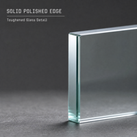 Verre trempé pour portes commerciales, fabricant de verre de sécurité sur mesure d'épaisseur 6 mm à 12 mm pour la construction en gros
