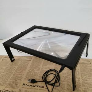 Grote A4 Pagina Hands Free Vergrootglas Met Licht Led Vergrootglas Lezen - Product Image 3