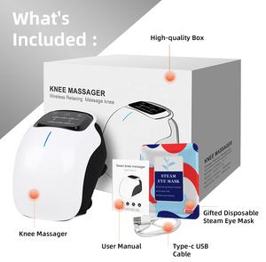Masajeador de rodilla eléctrico inteligente con terapia de vibración de calor para aliviar el dolor Pantalla LED 3 modos recargable - Product Image 5
