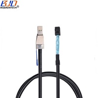 Kabel Ekstensi Data Hard Disk Drive Server Mini SAS SFF-8644 ke SFF-8643 Grosir Pabrik 12Gbps 50CM 100CM 200CM 300CM