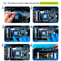 Pâte thermique Fehonda LTP81 18W/Mk 50g 100g, coussin thermique liquide pour dissipateur thermique IC CPU VGA PC