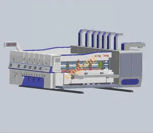 Multi Kleuren Volledige Automatische Karton Afdrukken Steken Stansen Machine Met Hoge Snelheid