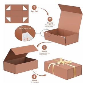 Fashion High Quality Luxury Sturdy <b>Magnetic</b> Floding <b>Gift</b> <b>Box</b> With Customized Logo - Product Image 2
