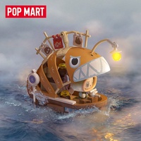 Vente en gros de boîtes mystères authentiques POPMART, ensemble de blocs de construction Labubu Mermaid Search, jouet de collection tendance