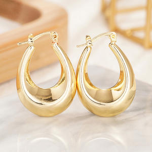 Orecchini pendenti estivi a goccia in lega placcata oro, stile classico unisex E4501 - Product Image 4