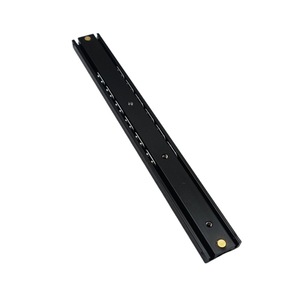 Aluminum Alloy <b>Slide</b> Rail 24 In Full Extension For Furniture <b>Drawers</b> Black Minimalist Design - Product Image 1