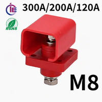 Connecteur de batterie, borne de batterie 100A, connecteur rapide à montage sur panneau, borne de puissance DC 200A, connecteur de borne 300A, prises murales en nylon ESS