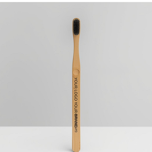 Cepillo de dientes de bambú con cerdas suaves para una higiene bucal ecológica de uso diario y respetuoso con el medio ambiente, marca privada. - Product Image 3