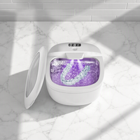 Ultrasonic Denture Cleaner Portable Wireless Retainer Cleaning Machine for Dentures Braces Aligners Home Use Dental Clean