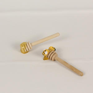 Mini Mexedor de Madeira em Forma de Colmeia de 3 Polegadas para Dispensar Mel em Potes - Product Image 5