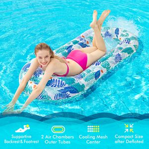 Flotador Inflable para Piscina, Hamaca Acuática, Multicolor, para Tomar el Sol en la Piscina, Playa, Fiestas al Aire Libre - Product Image 5