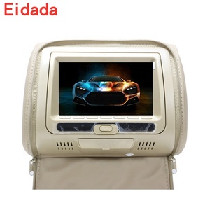Eidada nhà máy bán cặp thiết lập 7 inch HD Gối xe LCD tựa đầu D-VD <span class=keywords><strong>AV</strong></span> máy nghe nhạc dây kéo điều khiển từ xa Chức năng 1 năm bảo hành - Product Image 1