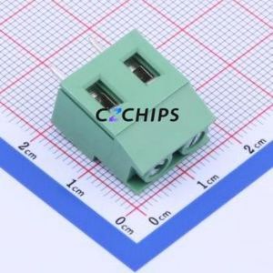 JL129-76202G01 Screw Terminal Block Through hole Component (THT),P=7.62mm Connector 1x2P 7.62mm Green Through Hole - Product Image 1