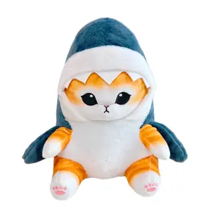 Wholesale Stuffed Animal Plush Toy Shark Cat Shape Plush Doll Gift For Kids