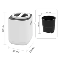 Broyeur de déchets alimentaires électrique en acier inoxydable 5L pour la cuisine domestique, composteur naturel pour engrais