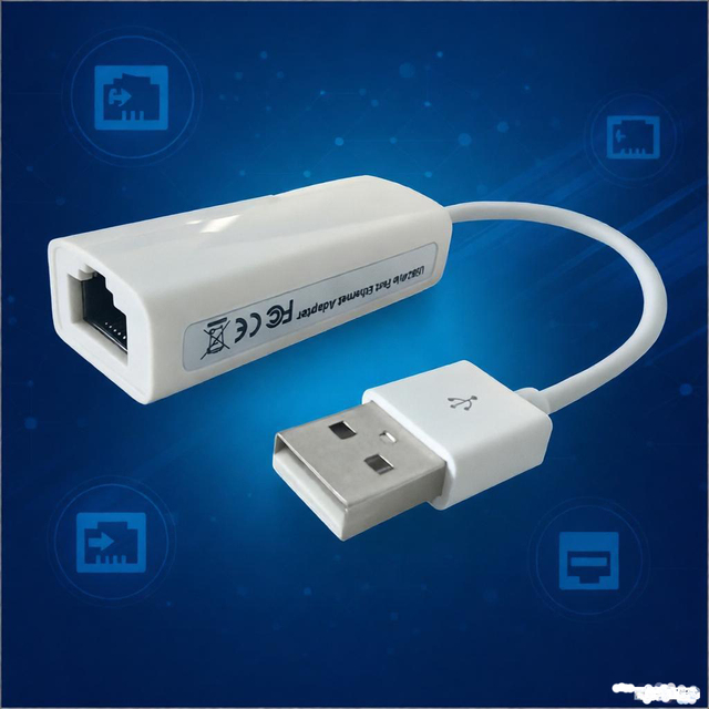 USB 2.0 a to RJ45 Ethernet LAN Network Adapter Cable for Laptop Desktop Windows Mac Android Stable Wired Connection