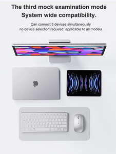 Souris optique sans fil tri-mode avec recharge Type-C pour <span class=keywords><strong>MacBook</strong></span> Pro Air, avec récepteurs USB-C et USB-A - Product Image 4