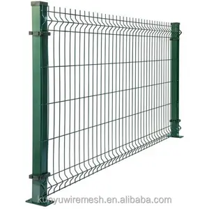 Conjunto completo de panel de valla soldado al aire libre con postes de valla de Metal y Poste de valla para decoración de jardín doméstico