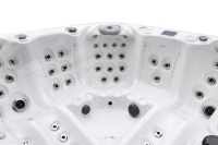 Promotion : Spa portable 5 personnes avec hydrothérapie, 67 jets de massage et drain, idéal pour hôtel, jardin ou villa