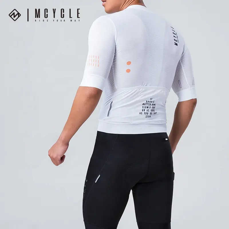 Vente en gros de vêtements de cyclisme Mcycle, vêtements de course, de coupe, de cyclisme, hauts, sublimation, manches courtes, maillot de cyclisme pour hommes