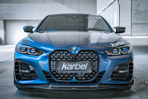 Labbro anteriore in fibra di carbonio personalizzato/a secco per <span class=keywords><strong>BMW</strong></span> <span class=keywords><strong>4</strong></span> <span class=keywords><strong>serie</strong></span> G22/G23 coupé (2021 2024) Carbon secco 3K imbullonato diretto - Product Image 4