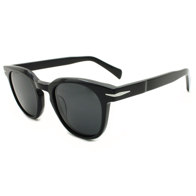 Wholesale Quality Custom Acetate Sunglasses Polarized High Quality Trendy Sunglasses Round Sunglasses for Man