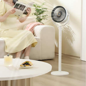 Ventilateur sur pied populaire, mobile, pour extérieur et intérieur, 16-18 pouces, ventilateur tour électrique avec télécommande, lumière LED, chauffage et humidificateur - Product Image 1