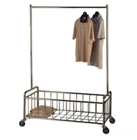 Chariot à linge en acier inoxydable pour chambre d'hôtel J24