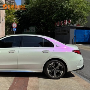 Pellicola per Auto in PET Senza Bolle 1,52*18m, Vinile Super Lucido in PET da Bianco Perlato a Viola (Lucido) per Copertura Carrozzeria - Product Image 3
