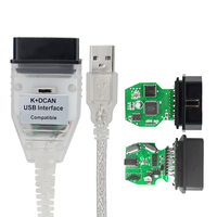 OBD 2 Cables USB para Inpa para BMW K + DCAN Herramienta de diagnóstico de interfaz USB para BMW E46 K + CAN K CAN FTDI FT232 Chip OBD2 Escáner