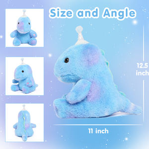 Peluche de Dinosaurio Azul Brillante en la Oscuridad, con Luz LED, para Ayudar a Dormir y Aliviar la Ansiedad - Product Image 5