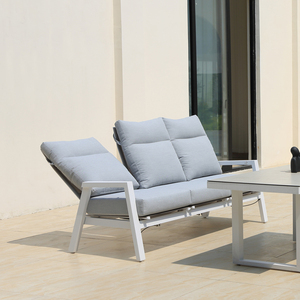 Sofá de 3 plazas OSMEN Alura moderno para jardín, sofá de metal y tela para uso en patio exterior - Product Image 3