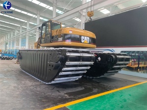 Eterne 20ton Kattengraver Gebruikte Amfibische Graafmachine Met Zijponton - Product Image 4