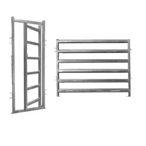 Panneaux de clôture de cour de cheval de ferme de bétail de corral de stylo rond en métal galvanisé résistant portatif de 12 pieds