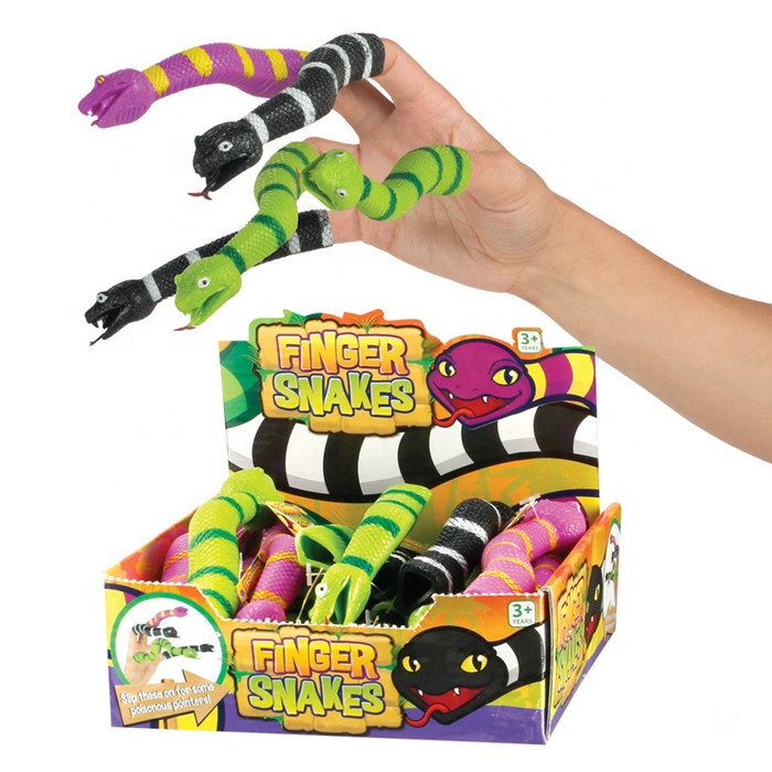 ТПР пальчиковая кукла Змея с рисунком игрушки для розыгрыша торговый автомат Капсульная игрушка