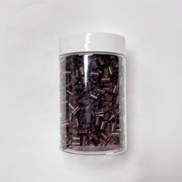 Anneau de raccordement en cuivre 3,4 mm/4,0 mm pour extensions de cheveux, outil d'extension capillaire