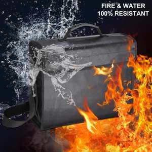 CUSTOM Large Office & School Fireproof <b>Document</b> <b>Bag</b> 's Favorite Hot Selling File Organizer Fire Material Case - Product Image 2