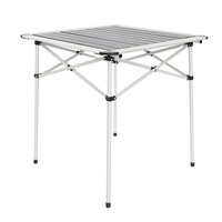 Table de camping pliante carrée en aluminium, portable, haute, autoportante, étanche, pour cuisine extérieure et barbecue, de haute qualité