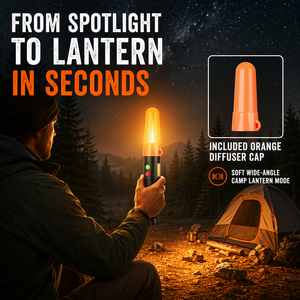 WOSEN 10W Strong <b>Light</b> LED With 128dB buzzer Alarm For Emergency distress outdoor camping COB Magnetic Safety LED Flashlight - Product Image 6