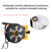 Equipo de Entrenamiento de Fuerza Multifuncional Entrenador de Volante de Inercia Portátil Resistencia Variable Gimnasio en Casa para Brazo Pecho Cintura Pierna