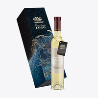 Maßgefertigte Luxus-Wein-Geschenkbox aus Karton für Einzelne Weinflasche Holz-Karton-Verpackung