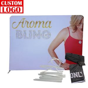 Portable Adjustable <b>Backdrop</b> Display <b>Stand</b> Double Sided Tension Fabric Booth <b>Backdrop</b> <b>Stand</b> Heavy Duty - Product Image 2