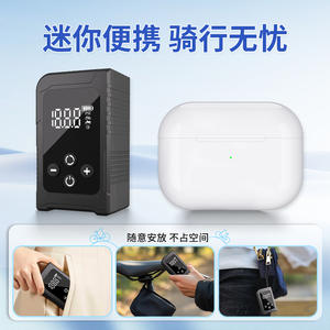 Mini bomba de aire eléctrica Johorse 0-150Psi, inflador automático de neumáticos para bicicleta y coche, ligero, con manómetro. - Product Image 3