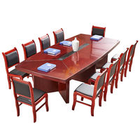 Table de conférence moderne pliable en bois XTHYZ-057 Xitian, mobilier de bureau avec couleurs et dimensions personnalisables