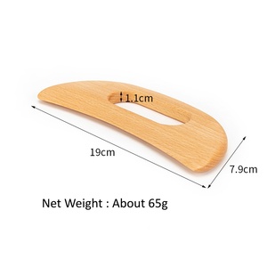 Herramienta de <span class=keywords><strong>Masaje</strong></span> Gua Sha de Madera en Forma de Media Luna, Diseño Ergonómico en Forma de Hoz para <span class=keywords><strong>Masaje</strong></span> de Cuello, Hombros <span class=keywords><strong>y</strong></span> Espalda, Tabla de Gua Sha de Madera - Product Image 2