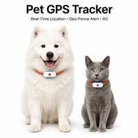 Localizador GPS 4G Ultra Mini para Mascotas, Perros y Gatos, Dispositivo de Rastreo Portátil Inteligente para Apple, Android y Windows