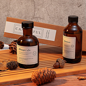 Diffuseur de parfum d'ambiance de luxe en gros, 120 ml, écologique, à bâtonnets, longue durée, sans flamme, en verre, fait main, cylindrique - Product Image 2