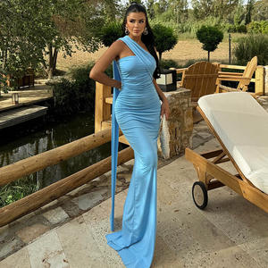 Robe Longue de Soirée de Mariage en Gros, Robe de Bal Sirène Africaine à Épaule Unique pour Demoiselles <span class=keywords><strong>d</strong></span>'<span class=keywords><strong>Honneur</strong></span> et Invitées Noires - Product Image 5