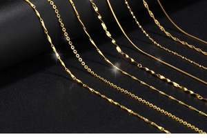 <span class=keywords><strong>Cadena</strong></span> de eslabones tejida italiana para clavícula para hombre, chapada en oro de 18K Collar de plata, collares de <span class=keywords><strong>cadena</strong></span> de plata de ley 925, bolsa de PP/caja de joyería - Product Image 6